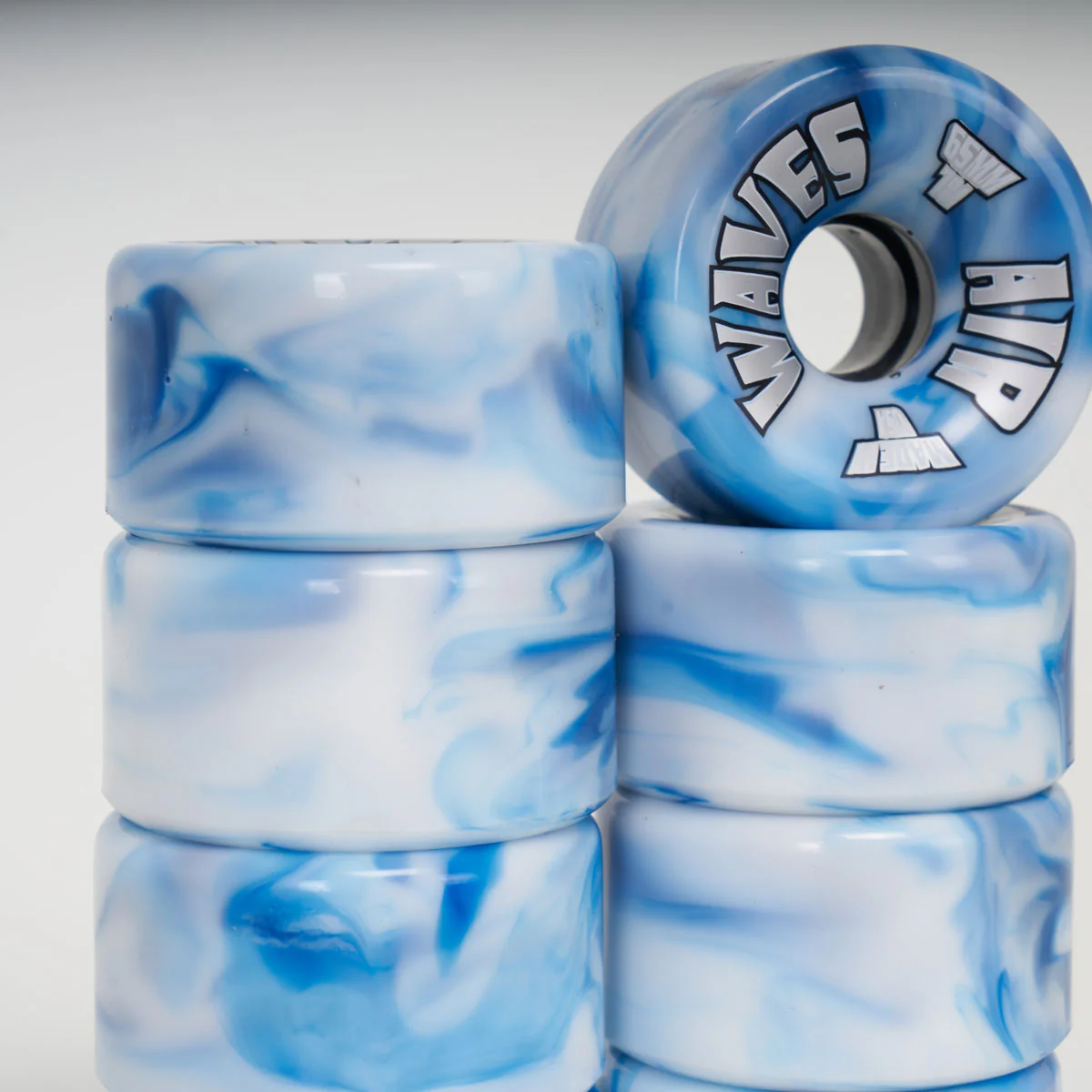 Airwaves 65mm/78a Wheels - Blue/White Marble - Image 2