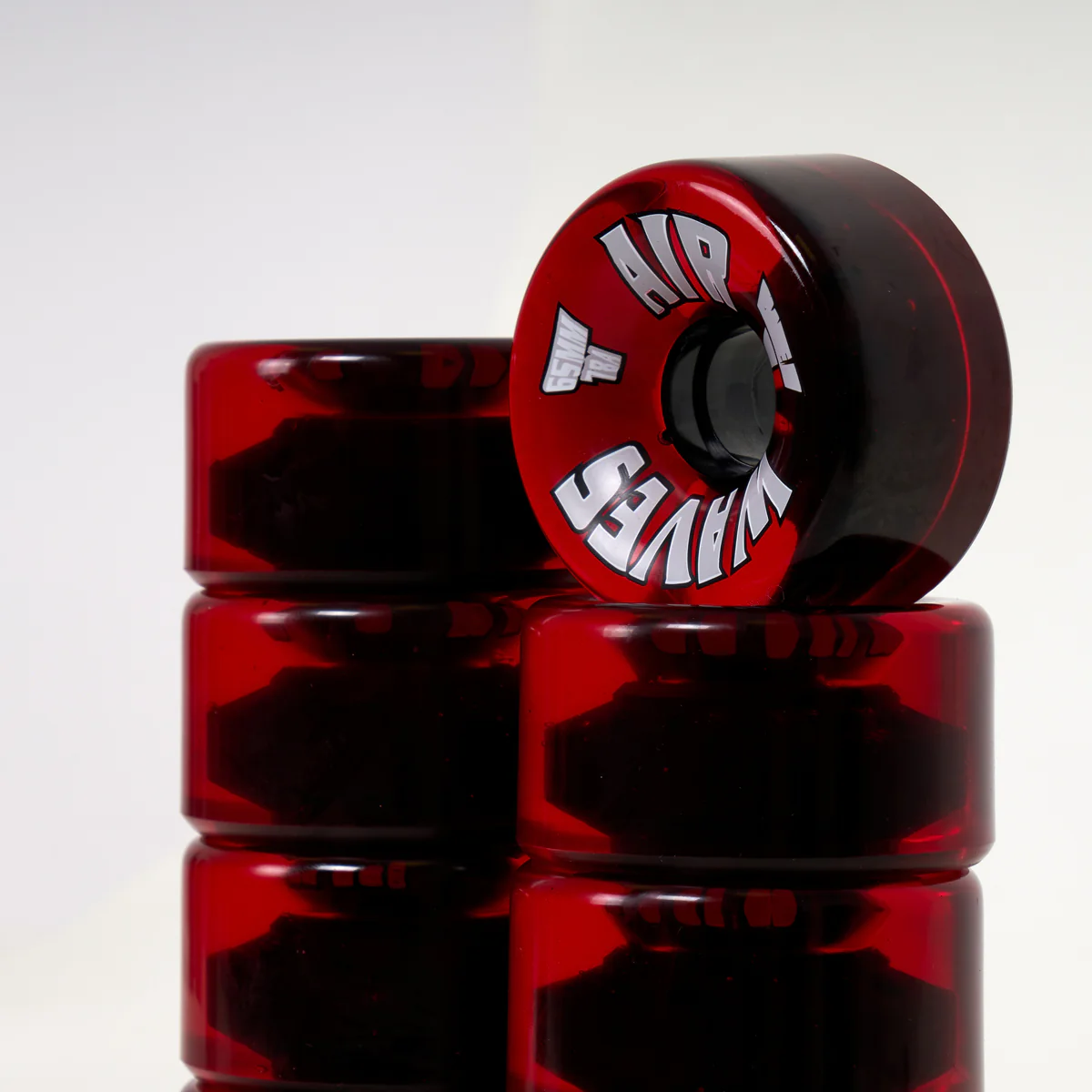 Airwaves 65mm/78a Wheels - Clear Red - Image 3