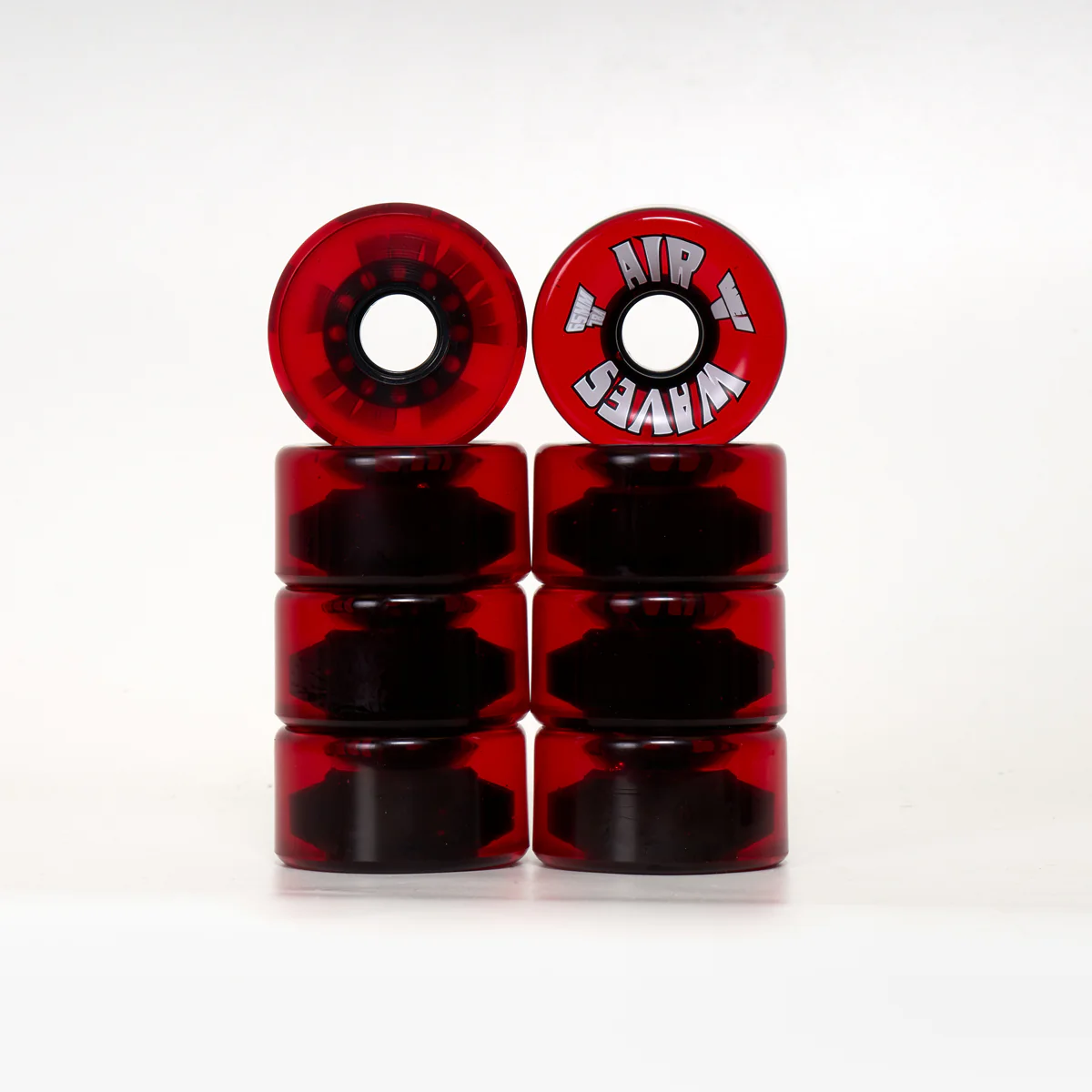 Airwaves 65mm/78a Wheels - Clear Red - Image 4