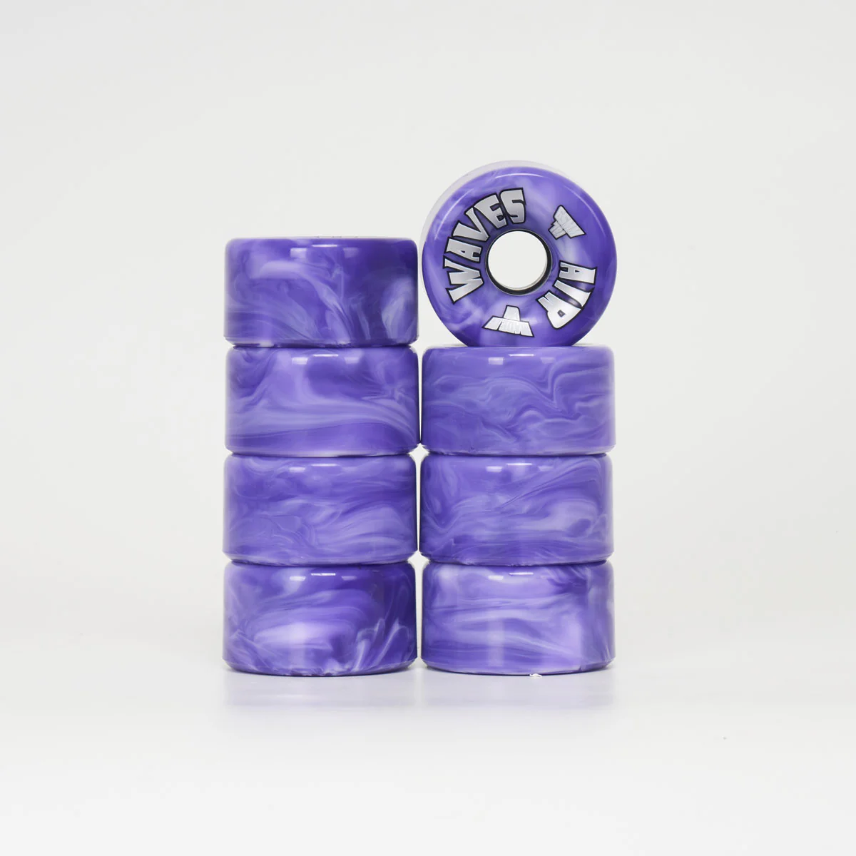 Airwaves - Purple & White Swirl