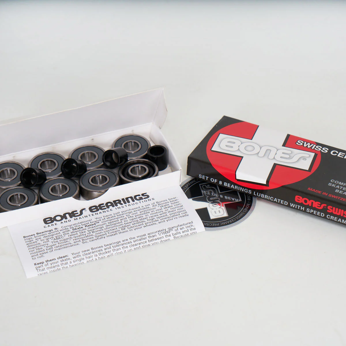 Bones Ceramic Swiss Bearings - 8 Set - Image 2