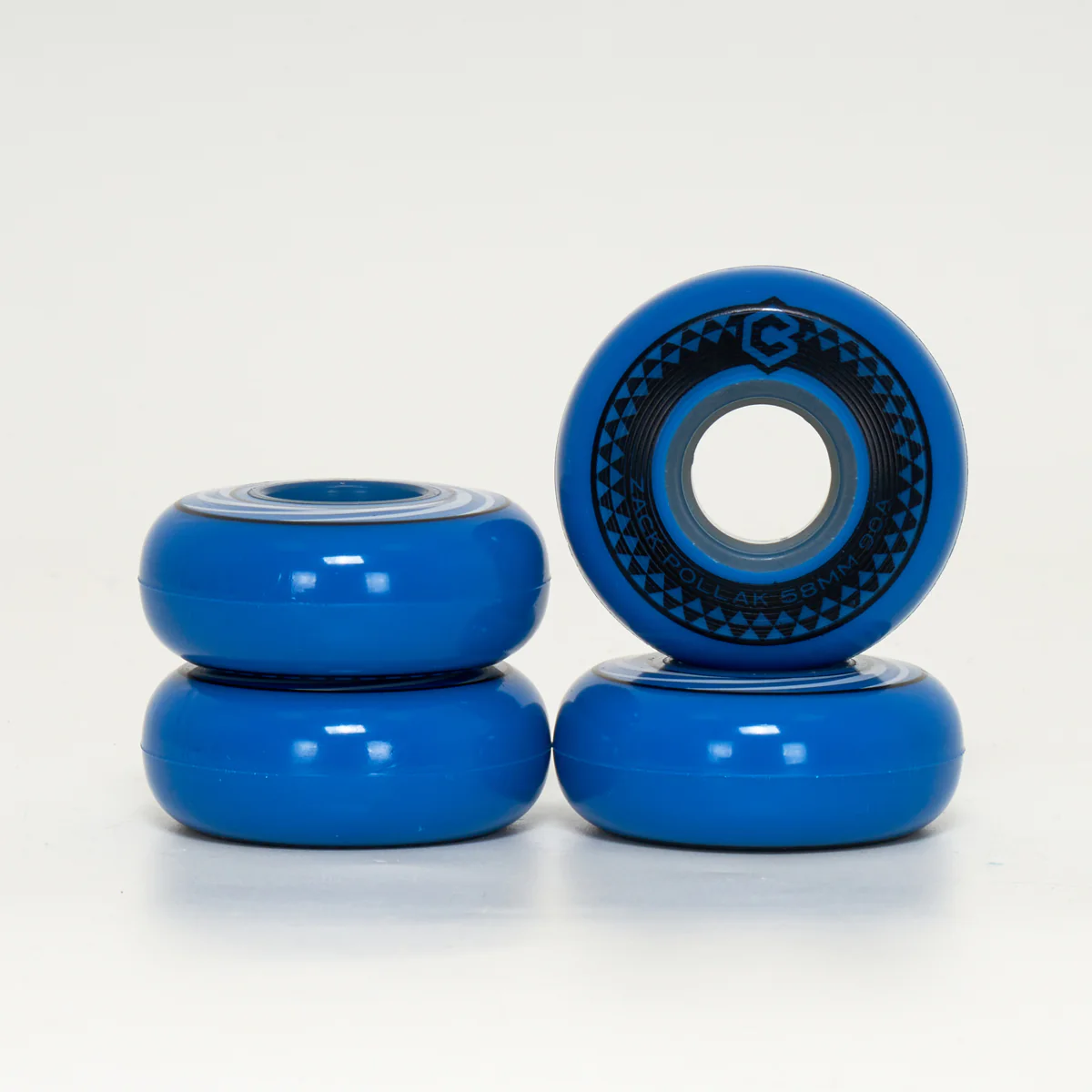 Chroma Zack Pollak 58mm 90a Wheels - Blue (4-Set) - Image 2