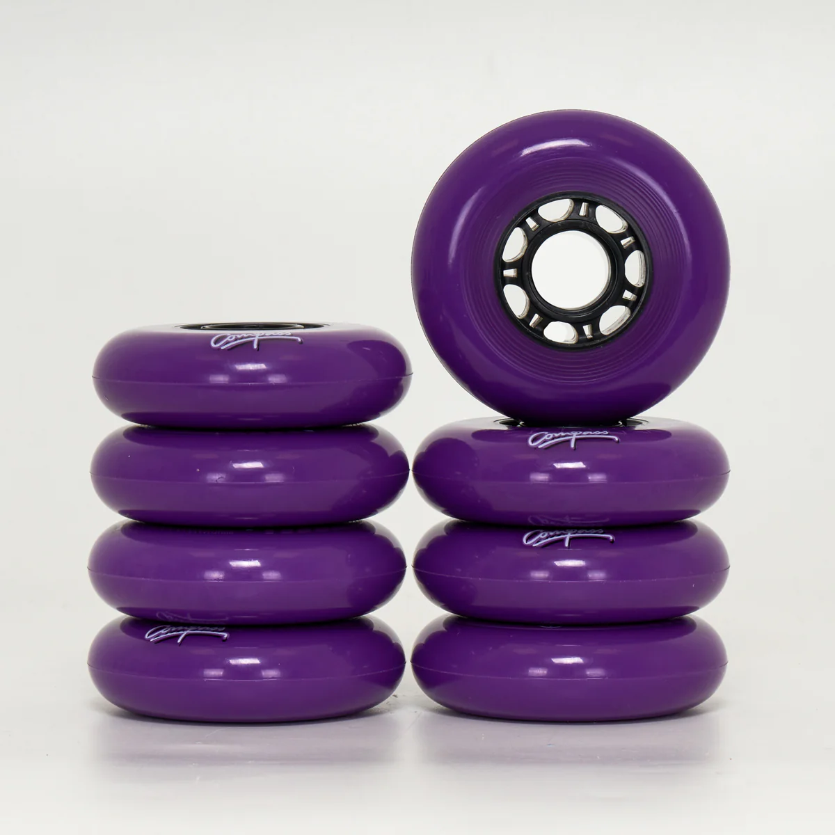 Compass Synthwave 80mm Wheels - Purple (8-Set) - Image 2