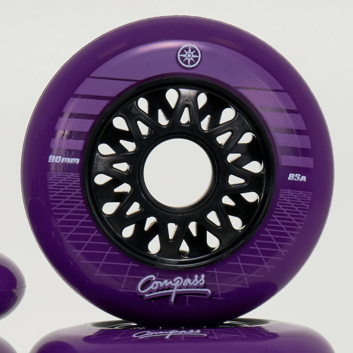 Compass Synthwave 90mm Wheels - Purple (8-Set) - Image 2
