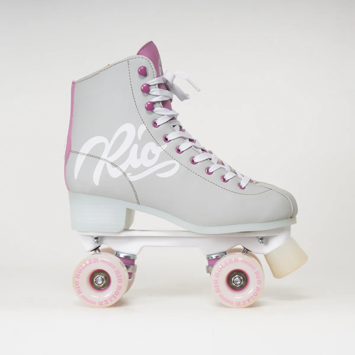 Rio Roller Script Rollerskates - Grey / Purple - Image 3