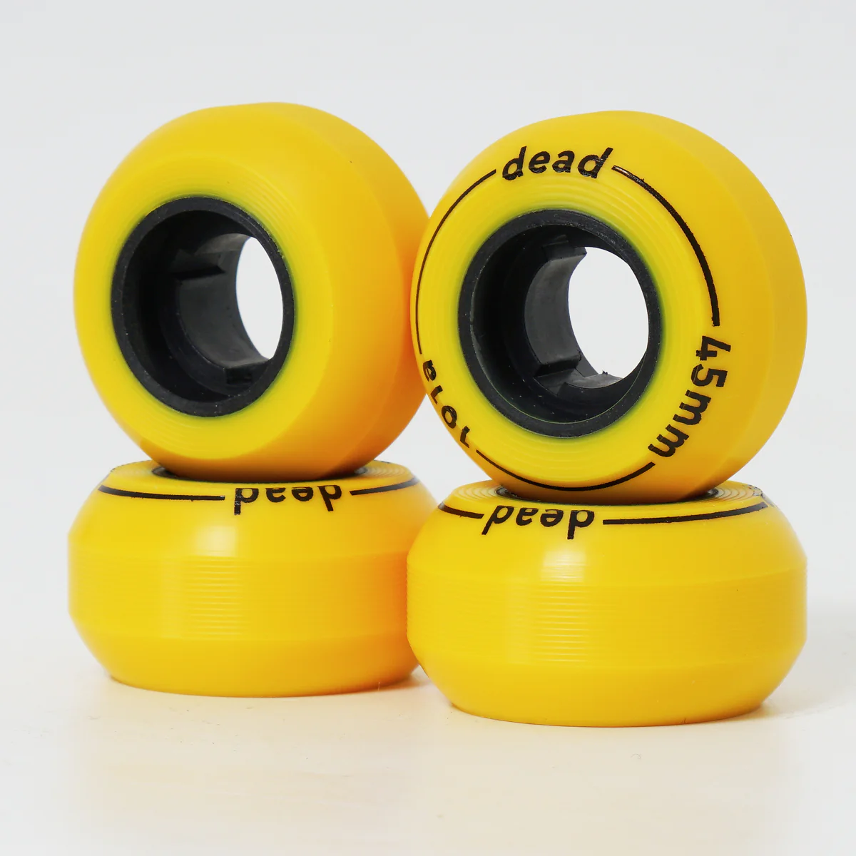 Dead Yellow 45mm Anti Rocker Wheels - Image 3