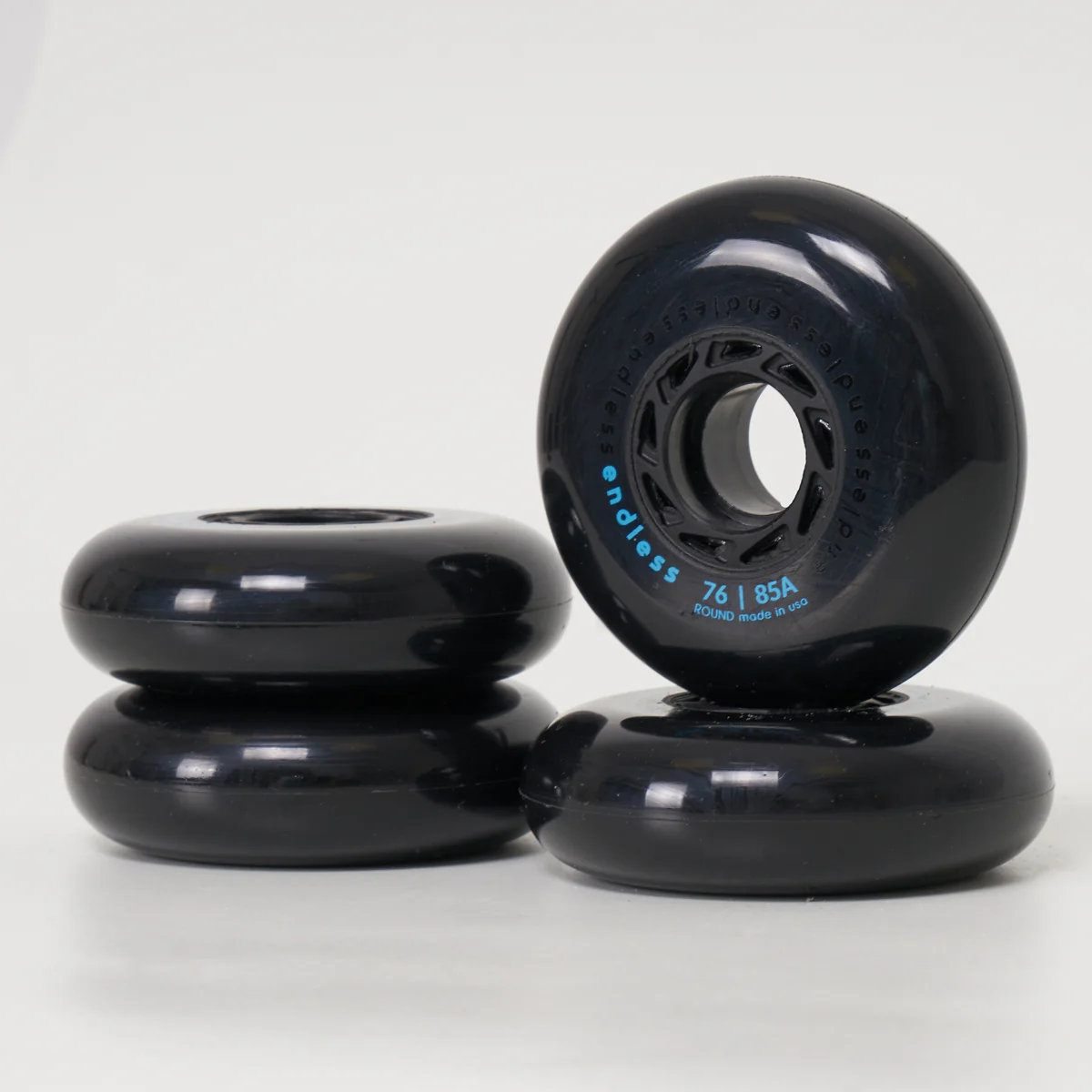 Endless 76mm Wheels - Black (Set of 4) - Image 3