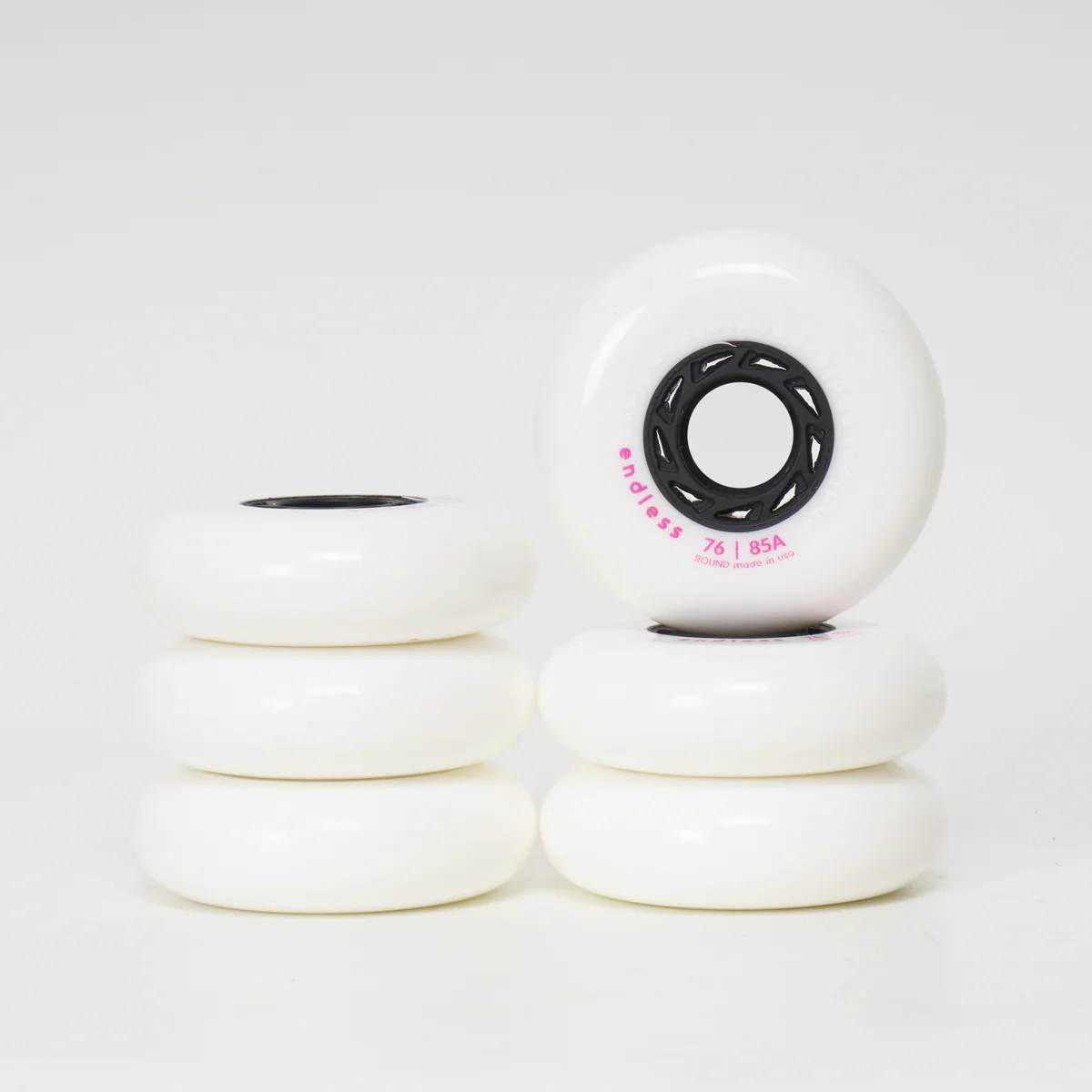 Endless 76mm Wheels - White (Set of 6)