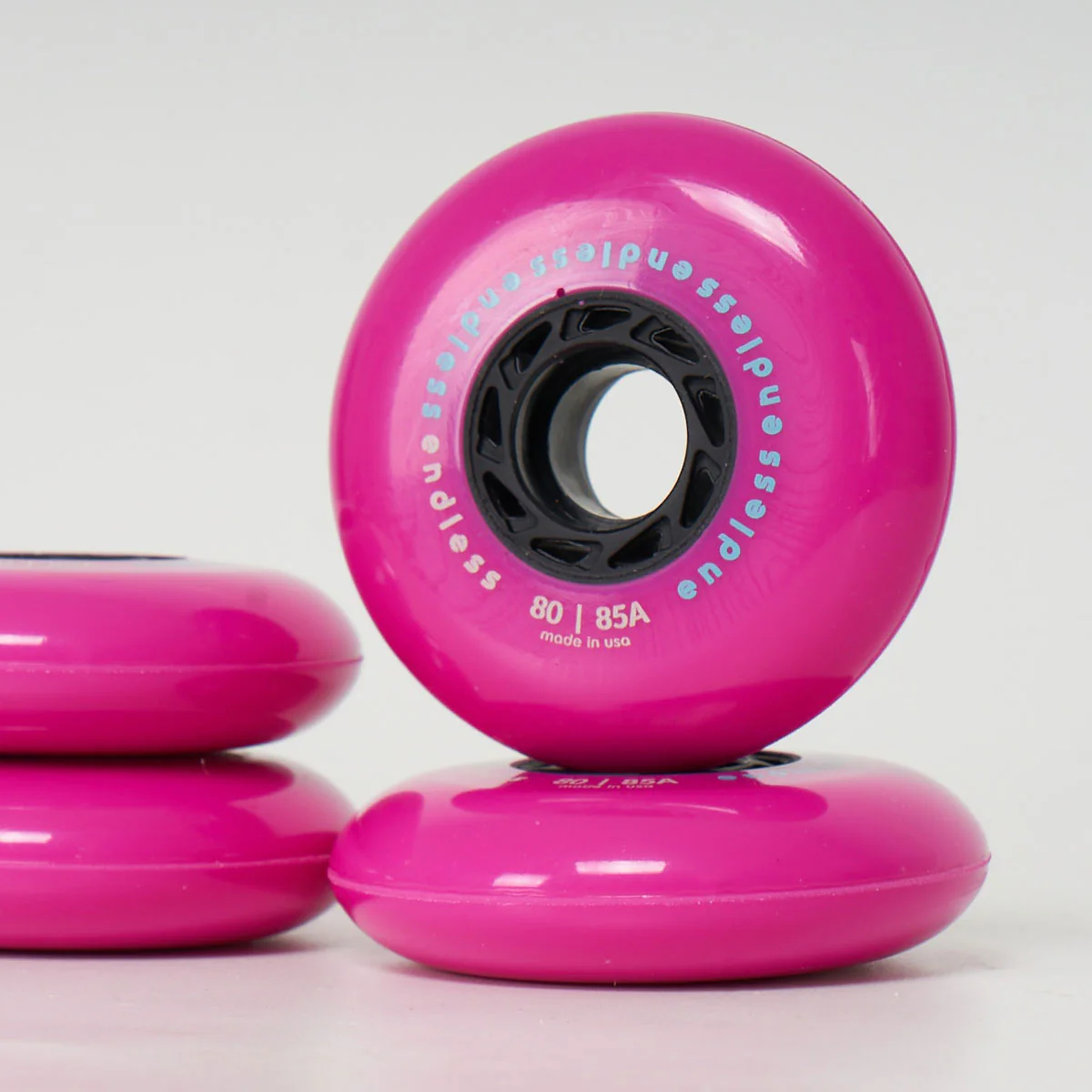 Endless 80mm / 85a Wheels - Neon Pink - Image 2