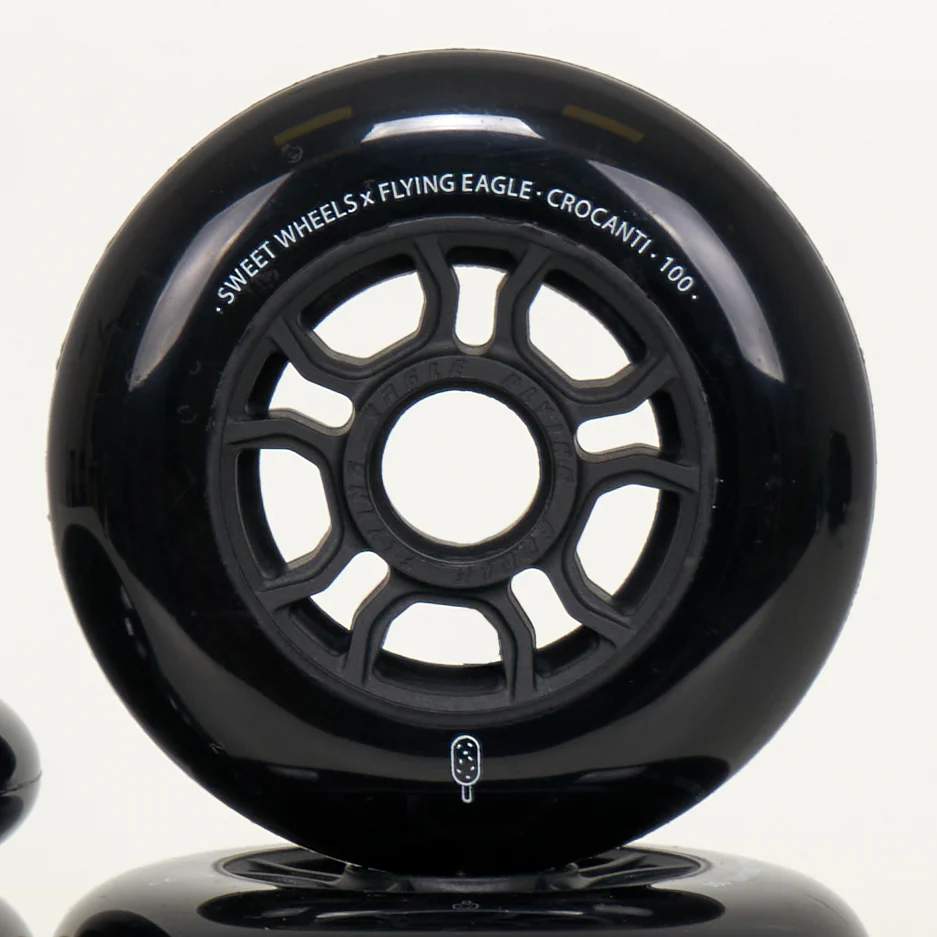 Flying Eagle Crocanti 100mm Wheels - Black (6-Set) - Image 4