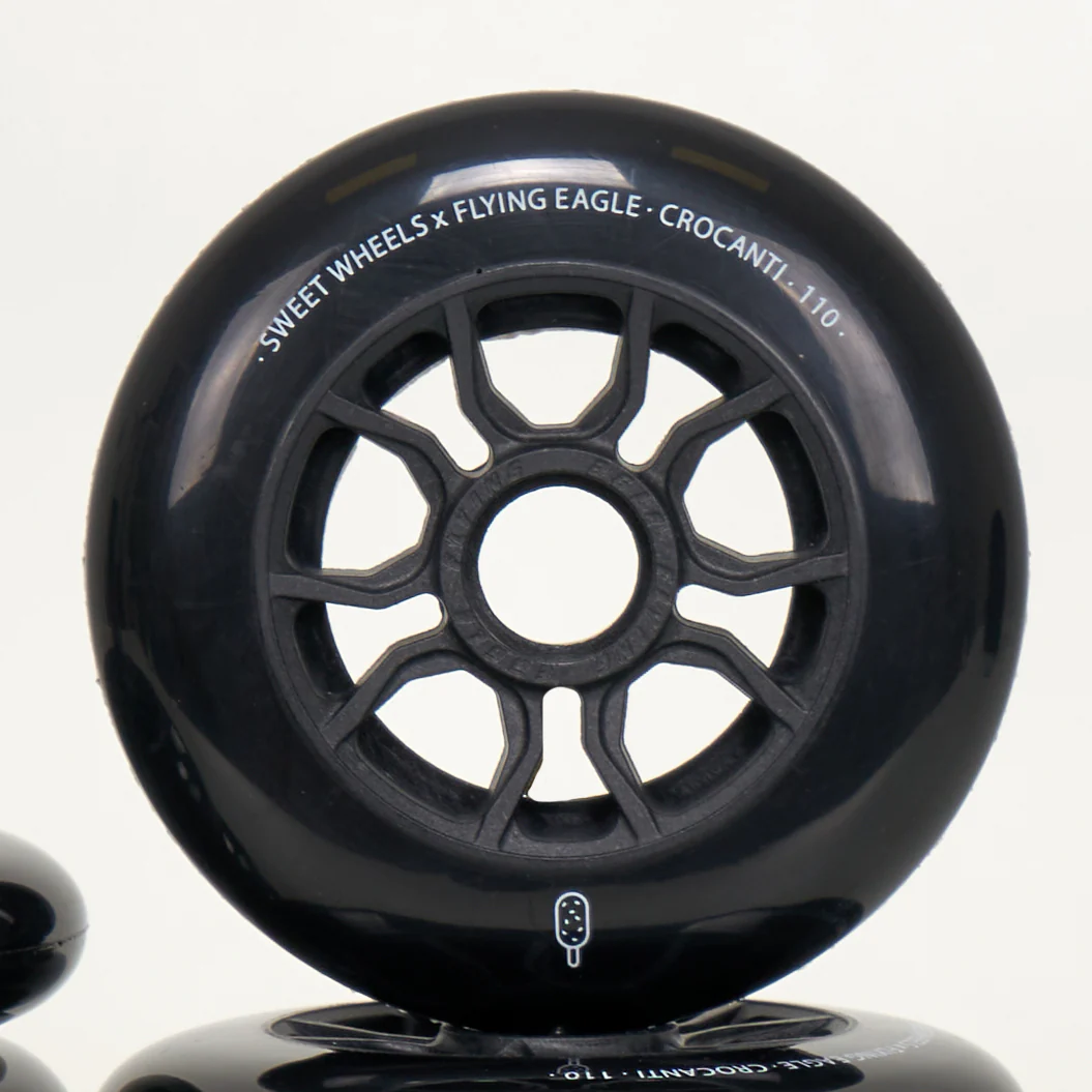 Flying Eagle Crocanti 110mm Wheels - Black (6-Set) - Image 4