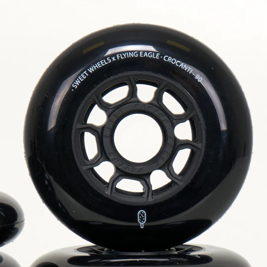 Flying Eagle Crocanti 90mm Wheels - Black (8-Set) - Image 3