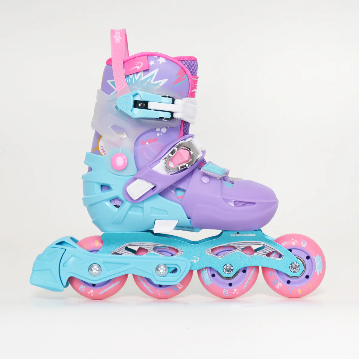 Flying Eagle S6S Pro Kids Skates - Purple