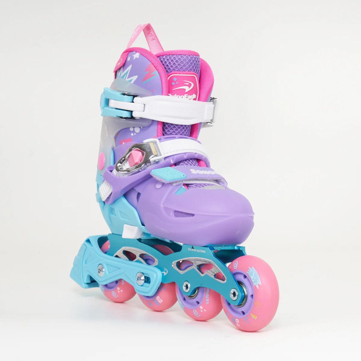Flying Eagle S6S Pro Kids Skates - Purple - Image 2