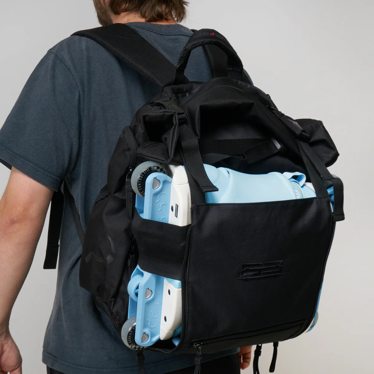 Ground Control Black Rolltop Backpack - Image 2