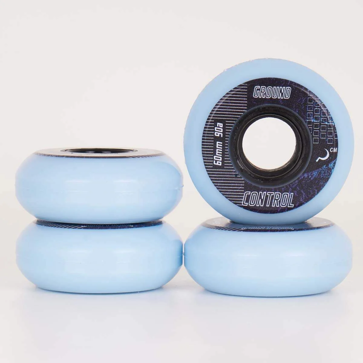 Ground Control EarthCity Wheels 60mm / 90a - Light Blue