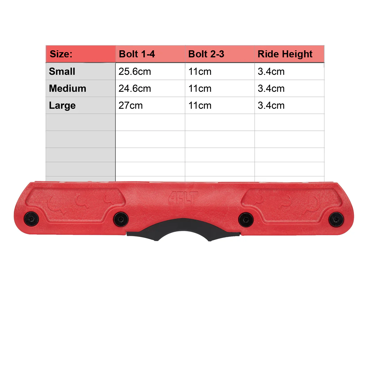 Ground Control Featherlite FLT4 Frames Red (FLT4) - Image 3