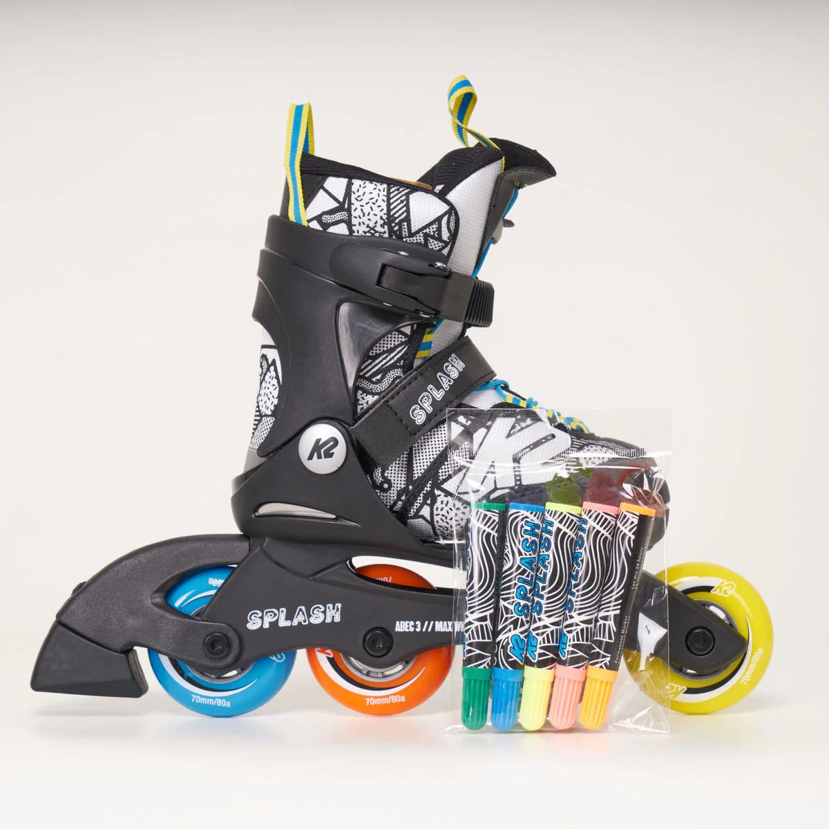 K2 Splash Junior Adjustable Inline Skates - Unisex - Image 2
