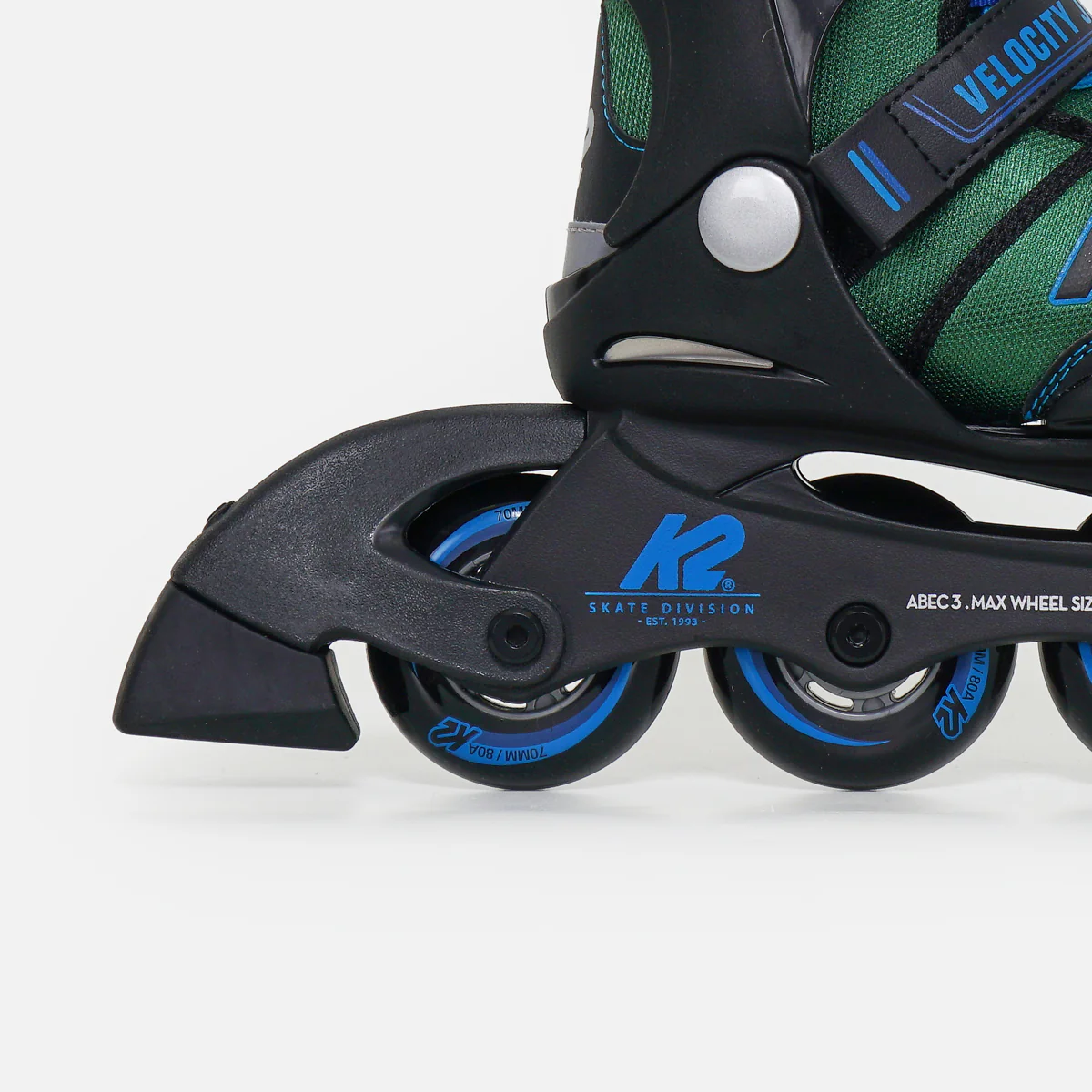 K2 Velocity Boys Adjustable Kids Inline Skates - Blue - Image 4