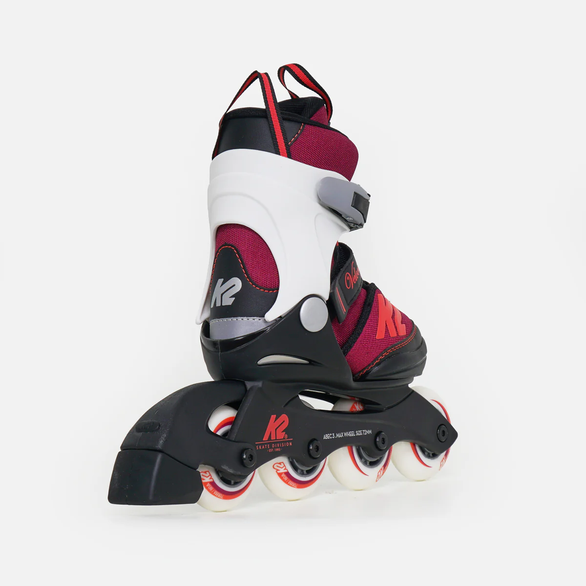 K2 Velocity Girls Adjustable Kids Inline Skates - Red - Image 3