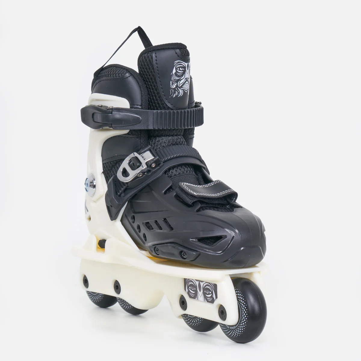 Kaltik K Junior Adjustable Aggressive Skates - Black / Nylon Heel - Image 2