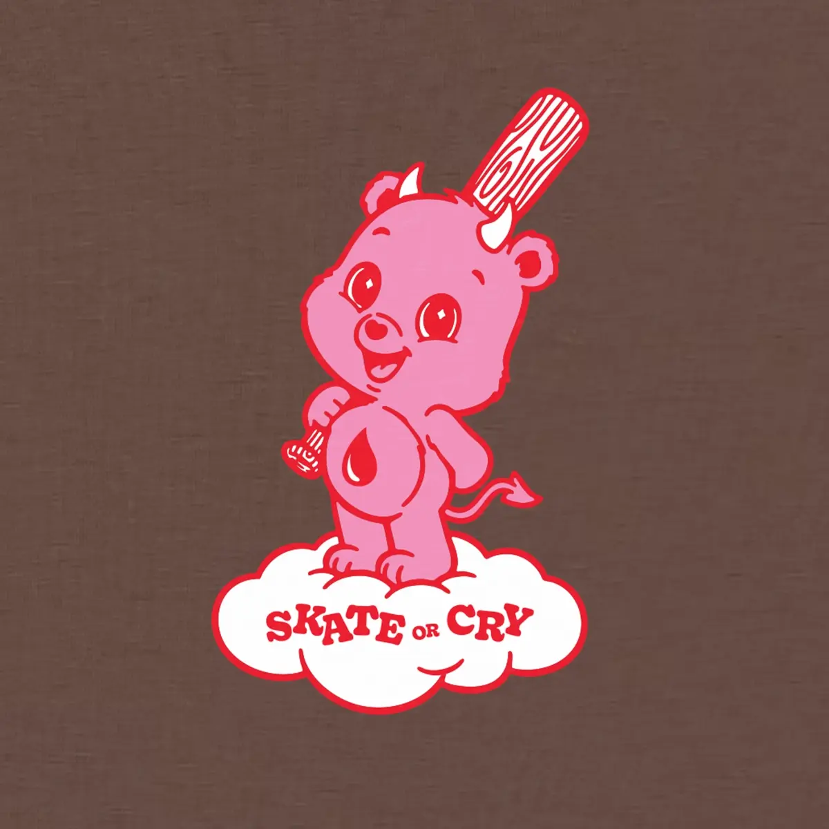 Skate or Cry (KASH) X Loco Skates Collaboration T-Shirt - Image 2