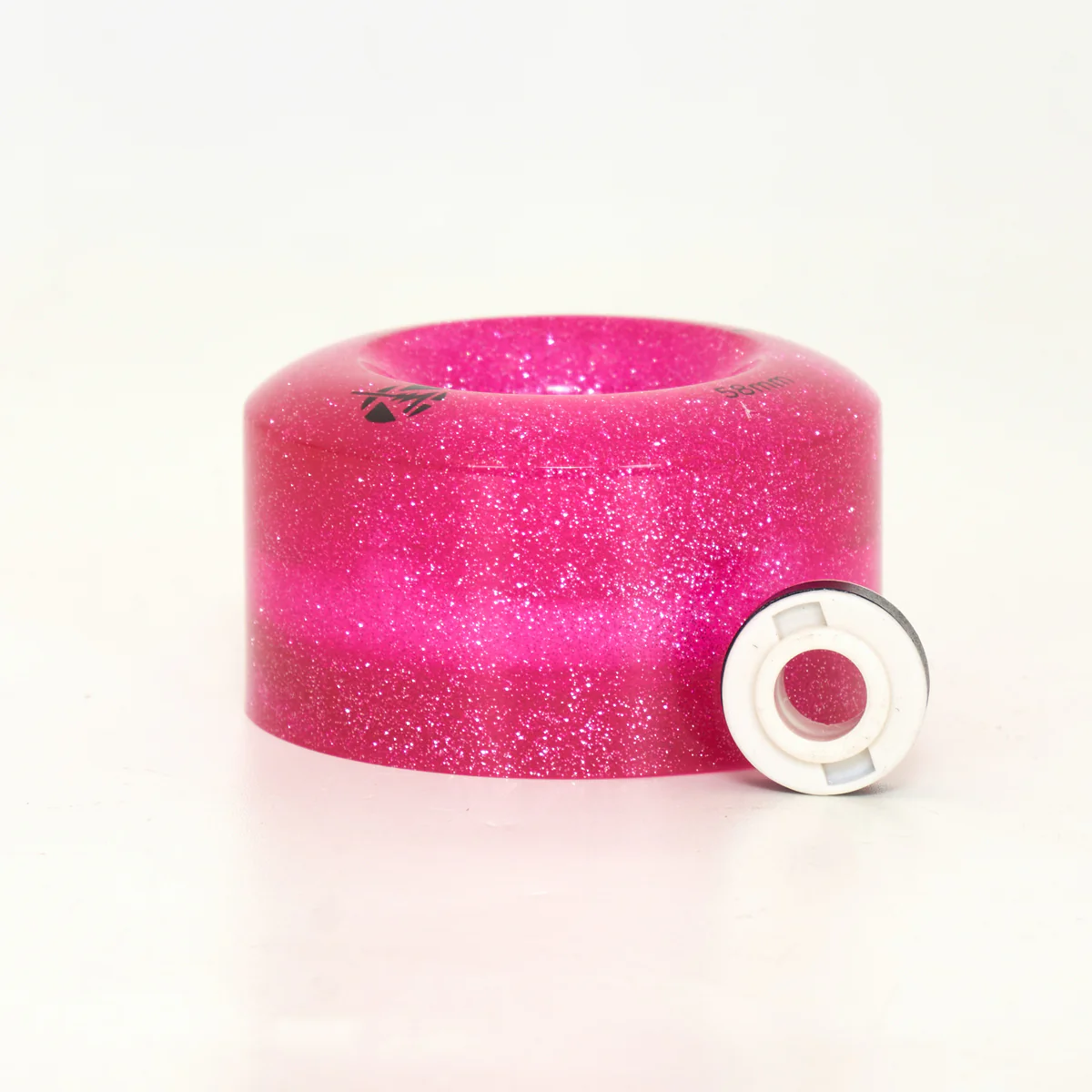 Luminous LED Light Up 58mm - Light Up Wheels - Pink Glitter - Image 3