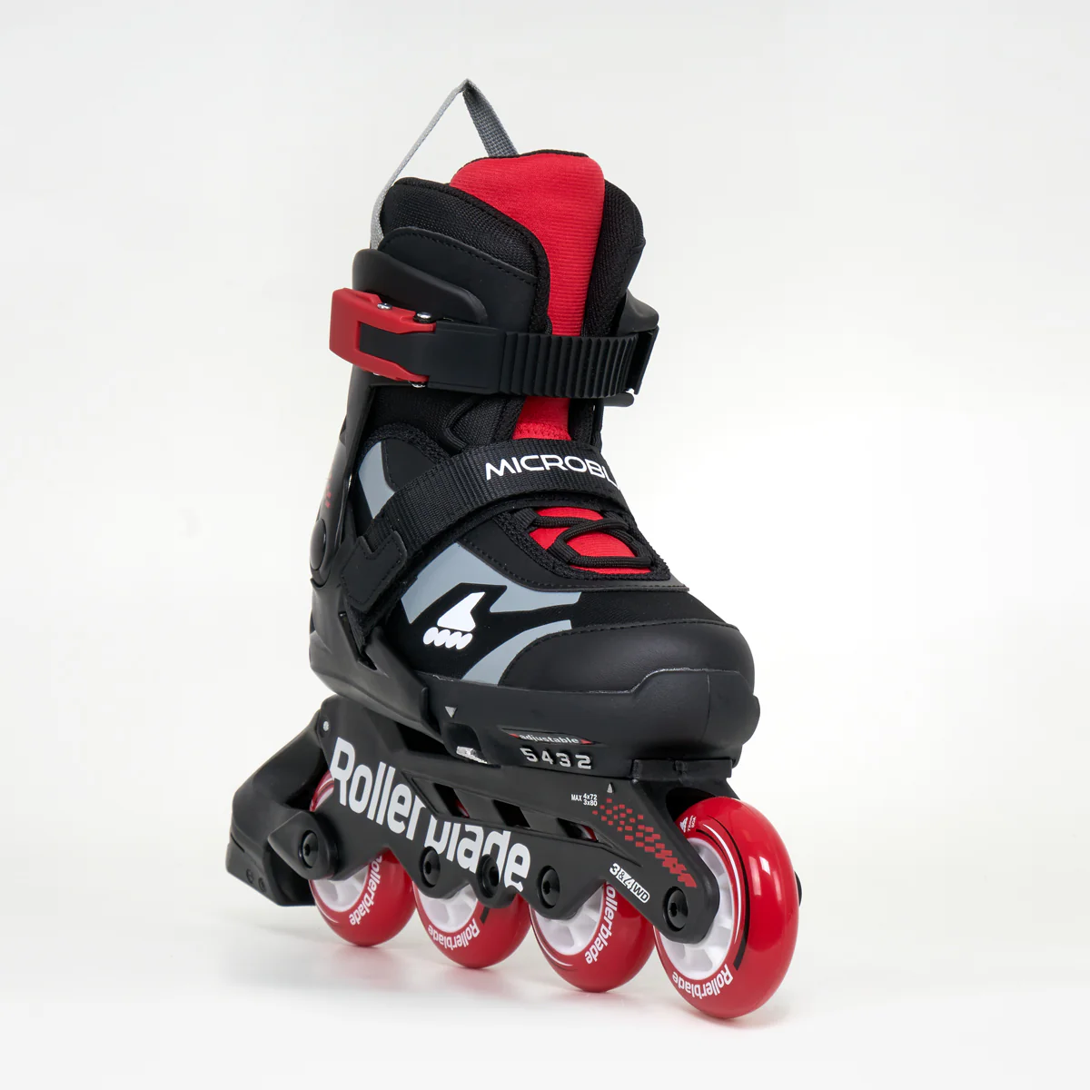 Microblade Combo Junior Adjustable Inline Skates - Black / Red - Image 3