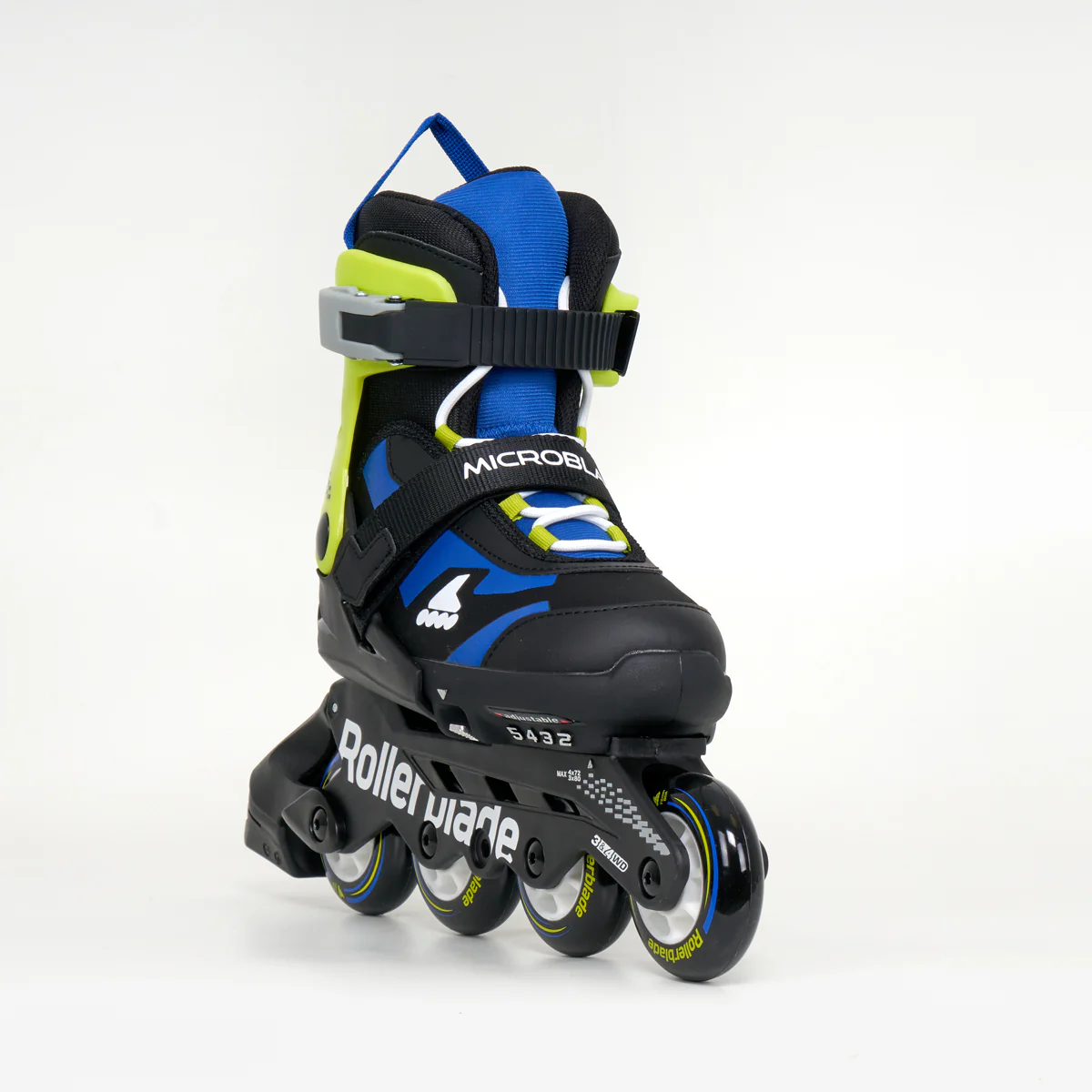 Rollerblade Microblade Junior Adjustable Inline Skates - Black / Blue - Image 2