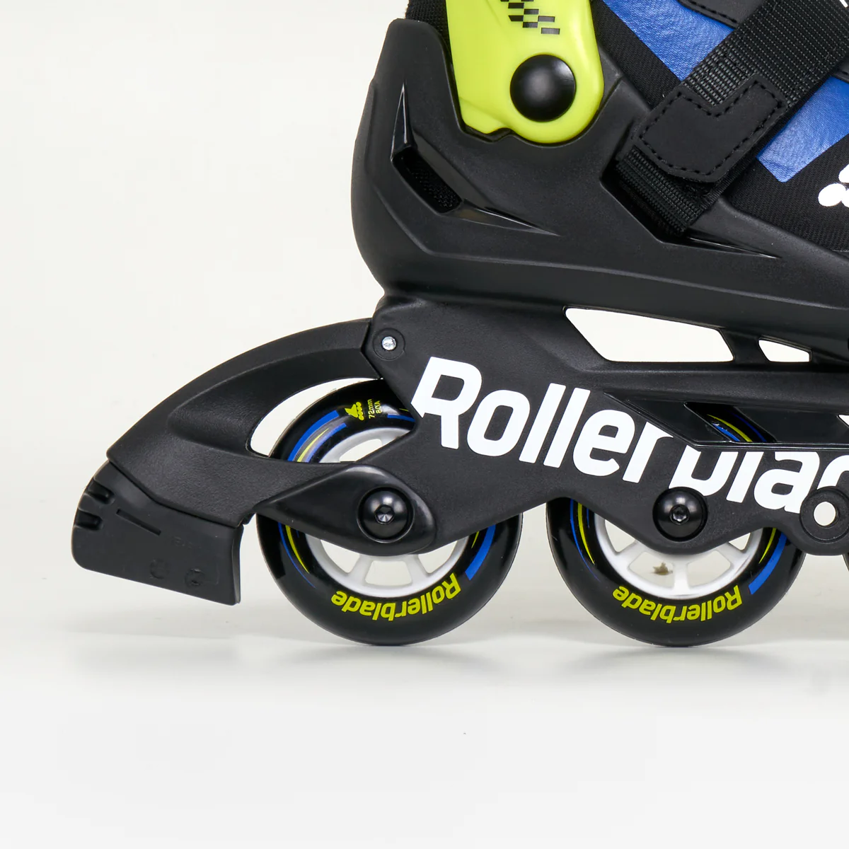 Rollerblade Microblade Junior Adjustable Inline Skates - Black / Blue - Image 3