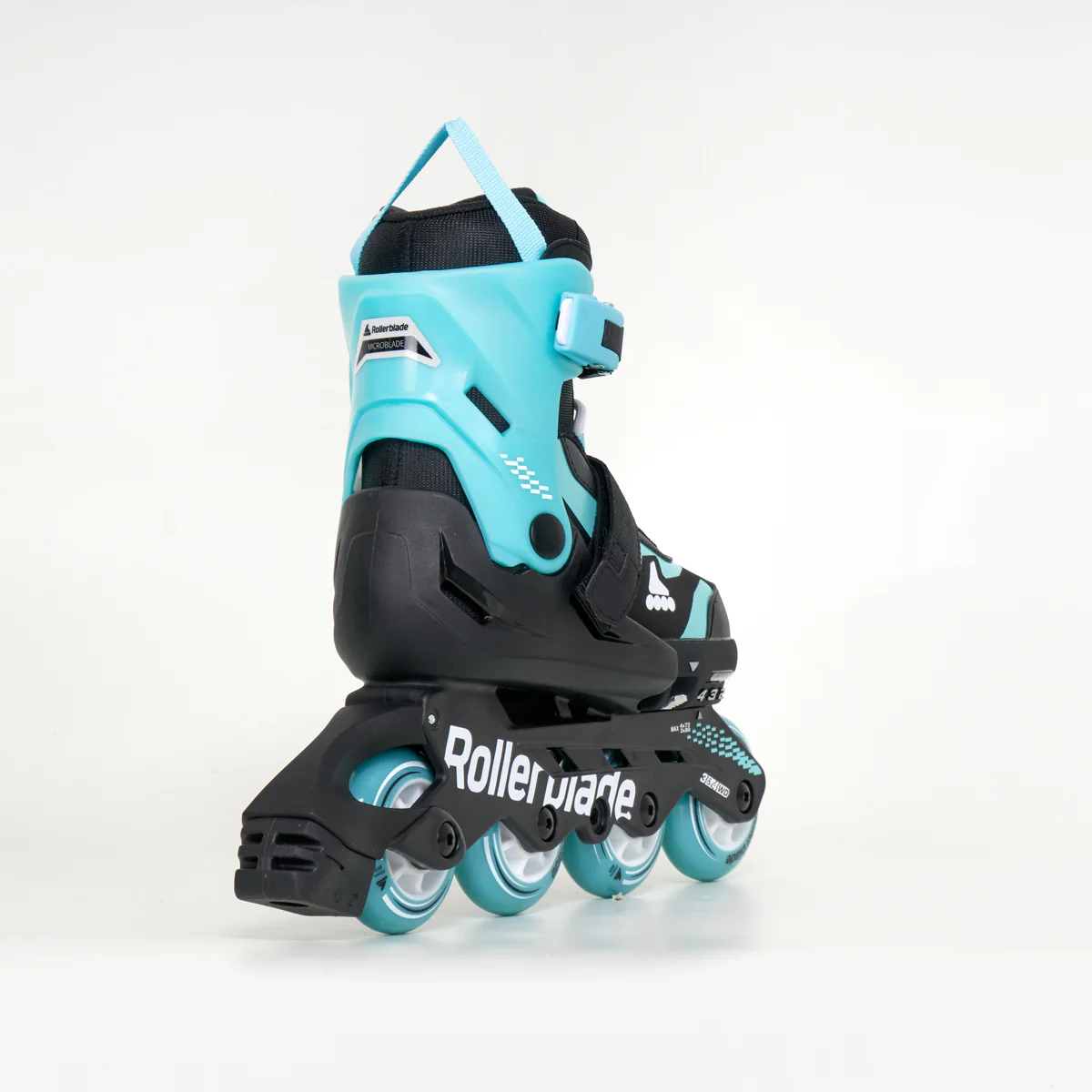 Rollerblade Microblade Junior Adjustable Inline Skates - Black / Light Blue - Image 4