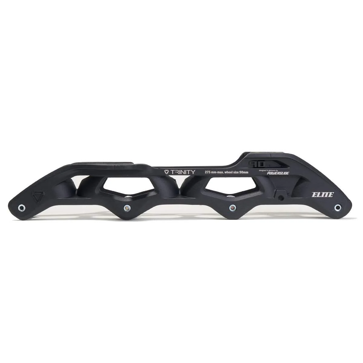 Powerslide Elite Casted Frame, Trinity mount, 4x90, 273mm length, Black