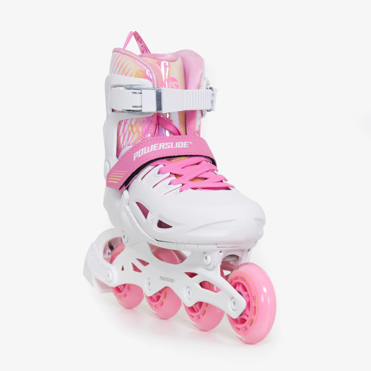 Powerslide Universe II Adjustable Kids Skates - Pink/White - Image 2