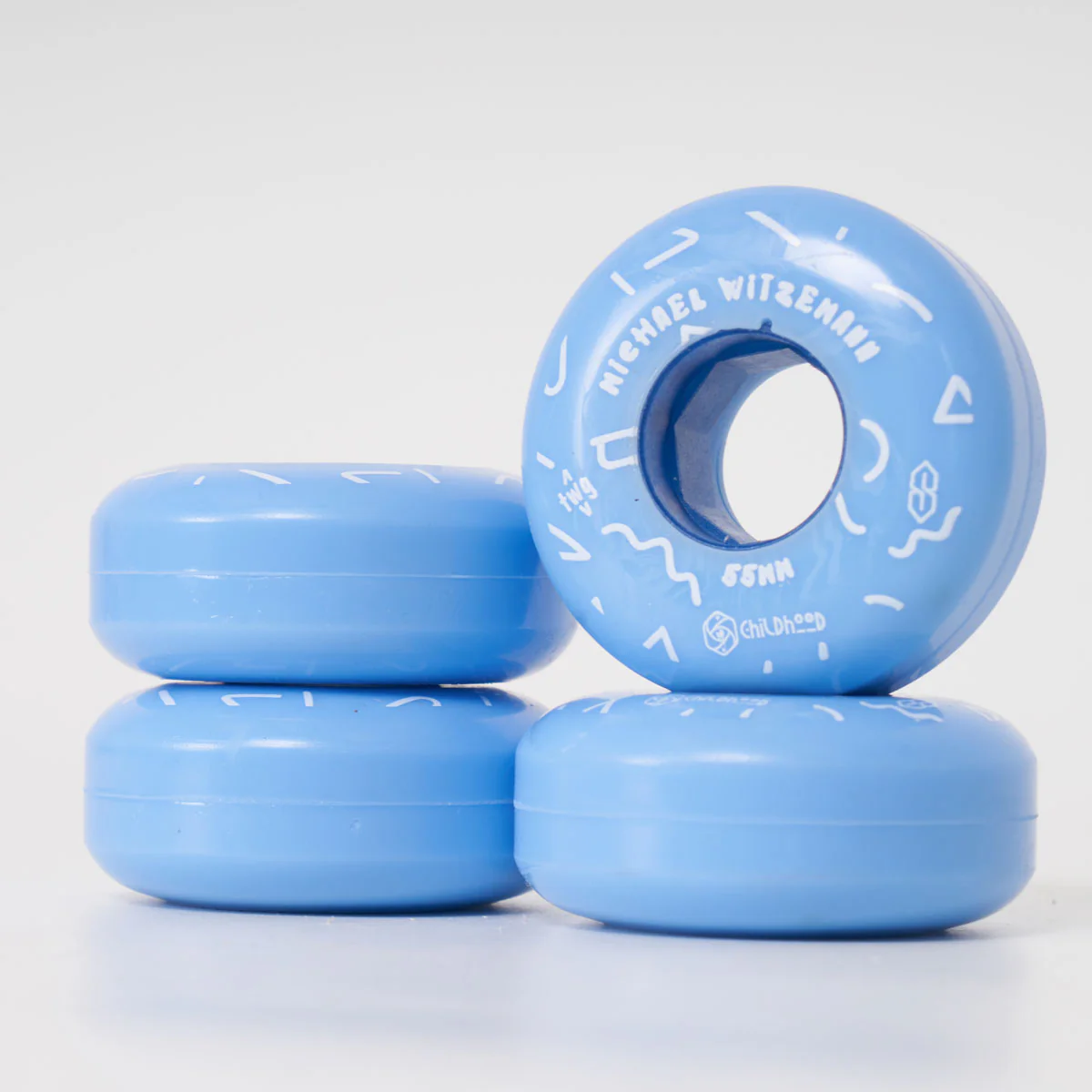 Red Eye Michael Witzemann 'Childhood' 55mm/92a Wheels - Blue - Image 3