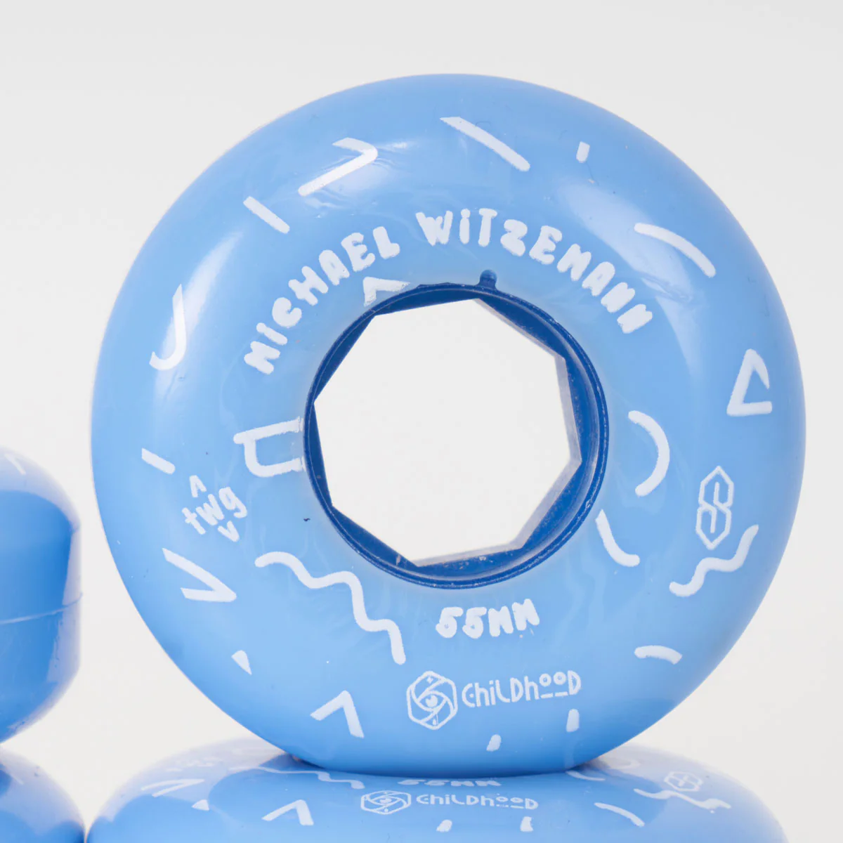 Red Eye Michael Witzemann 'Childhood' 55mm/92a Wheels - Blue - Image 4