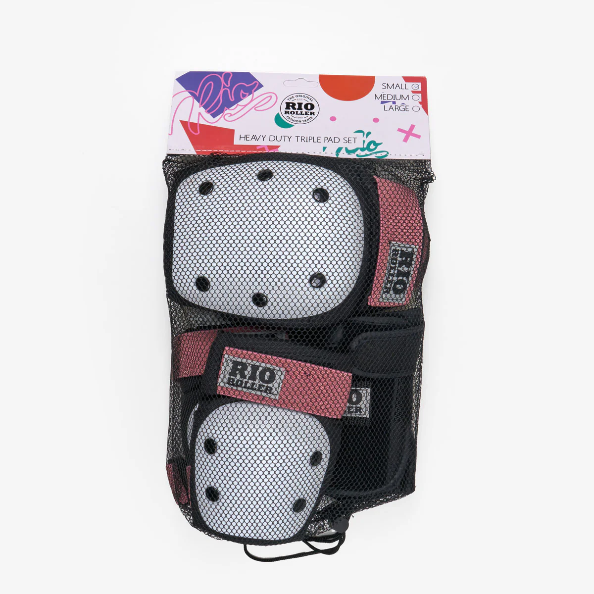 Rio Roller Triple Pad Set - Black / Pink - Image 4