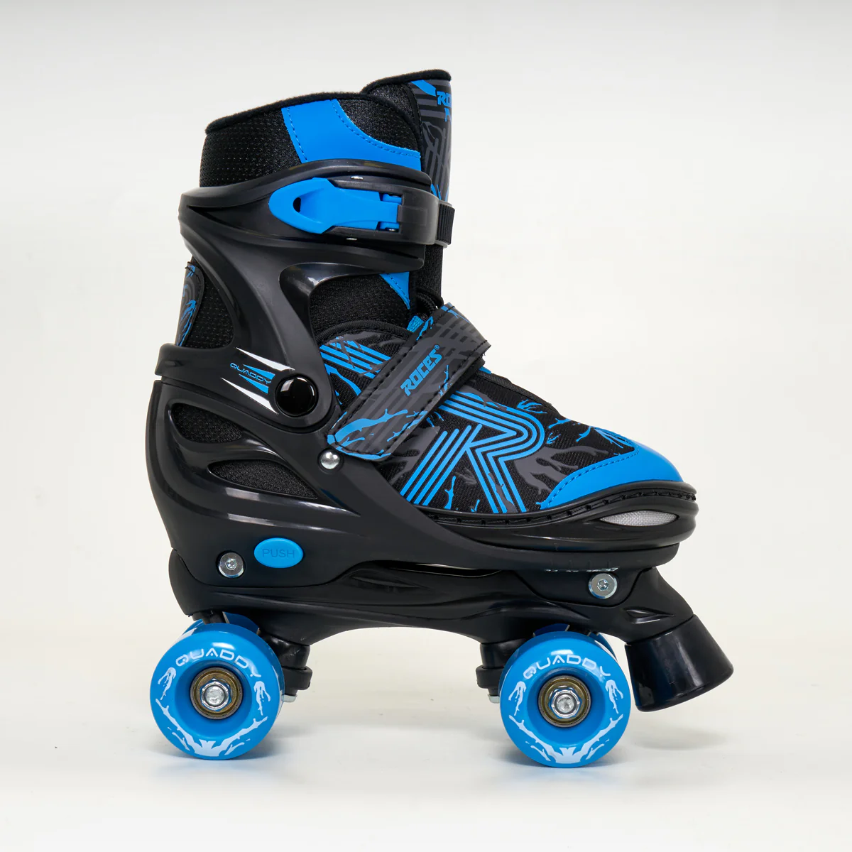Roces "Quaddy" - Kids Blue Adjustable Roller Skates - Image 3