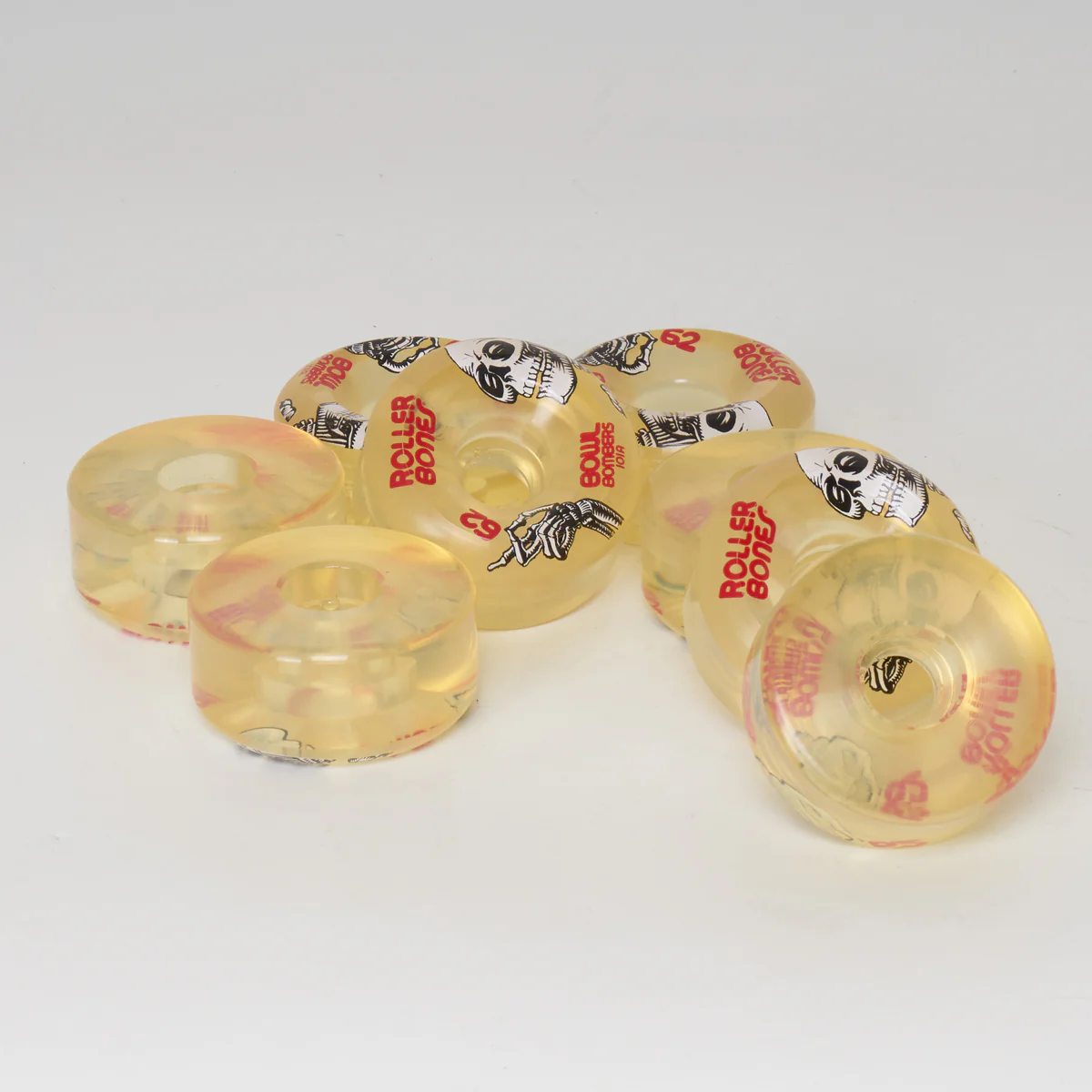 Roller Bones Bowl Bombers 62mm/101a Wheels - Clear - Image 3