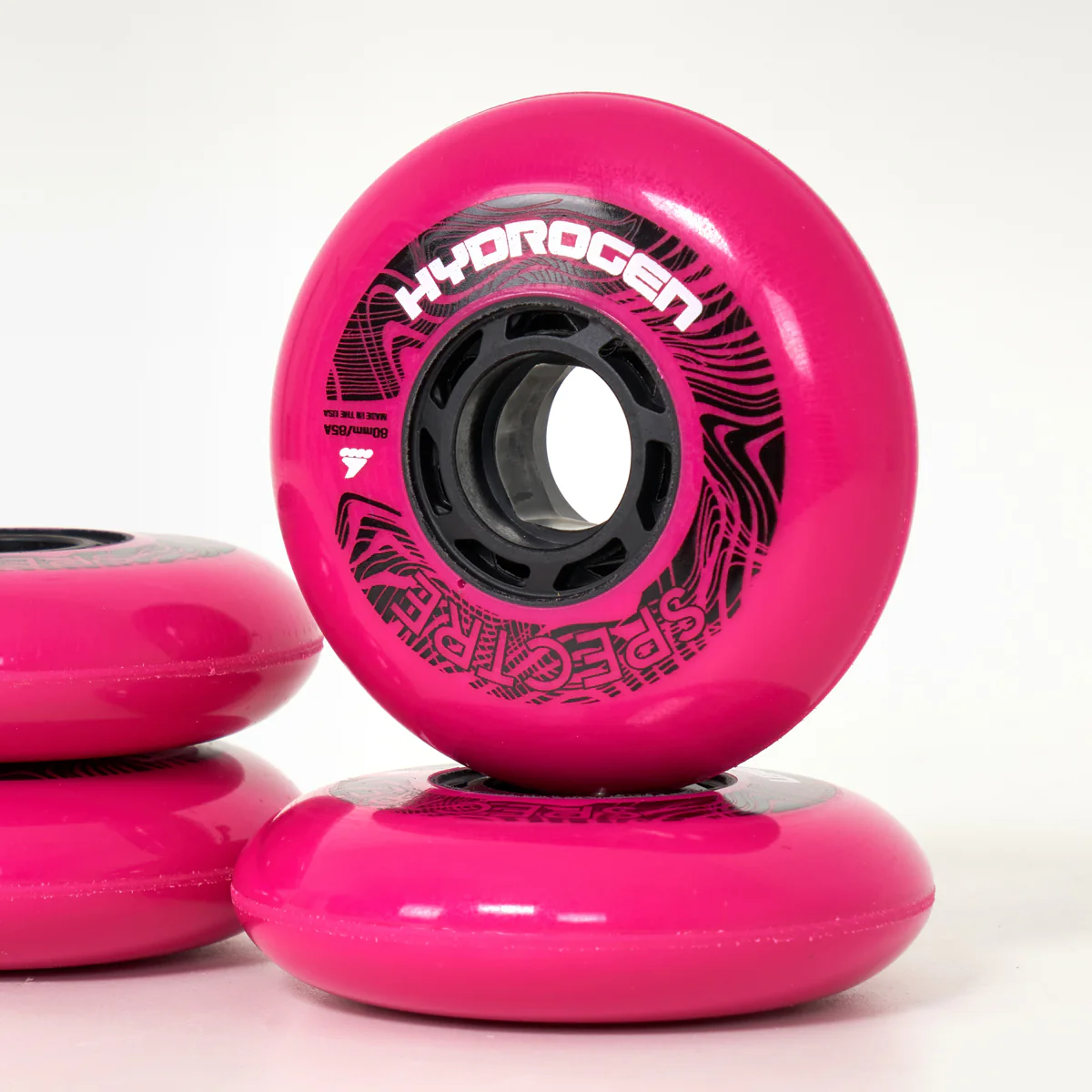 Rollerblade Hydrogen Spectre Wheels 80mm - Royal Fuchsia - Image 3