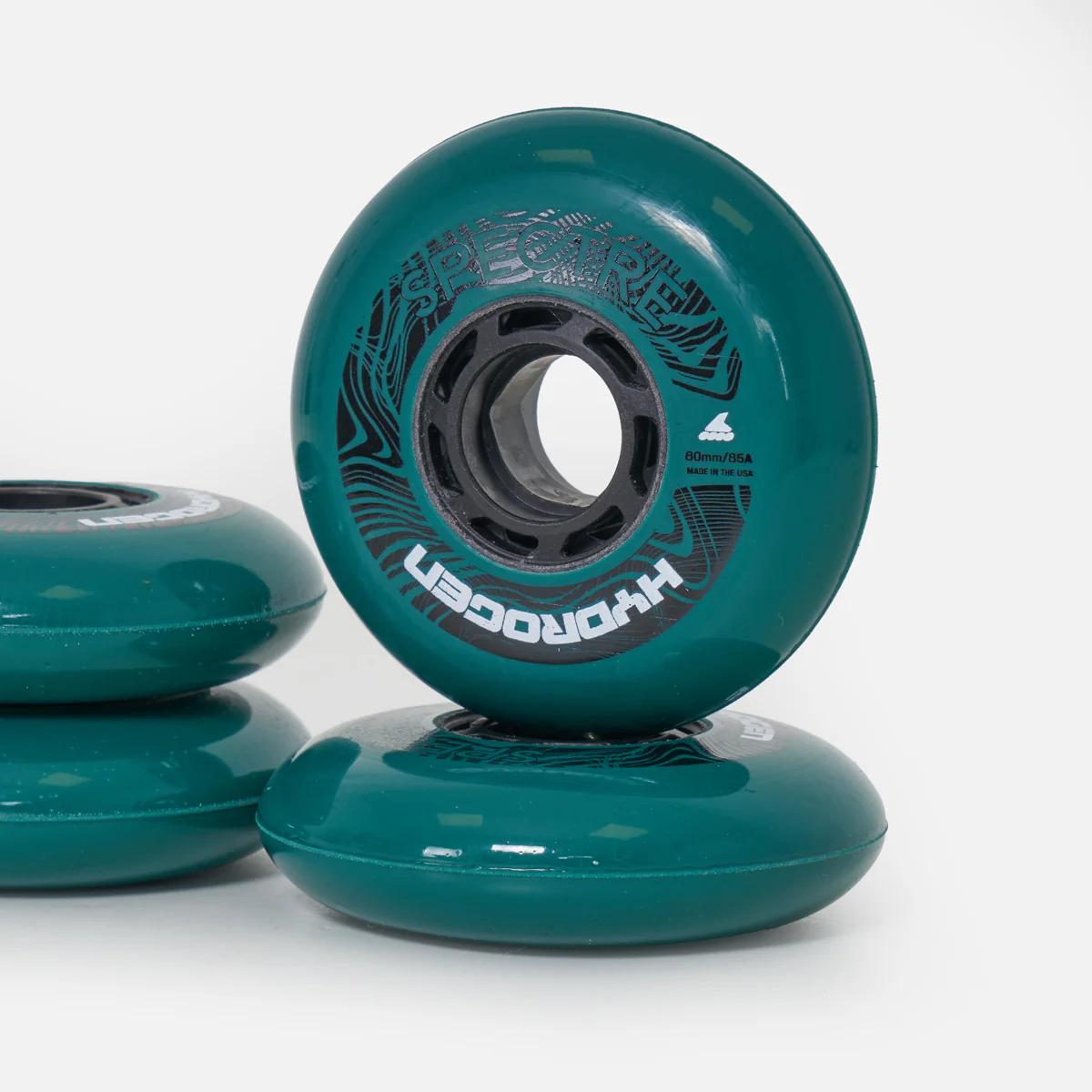Rollerblade Hydrogen Spectre Wheels 80mm - Teal - Image 3