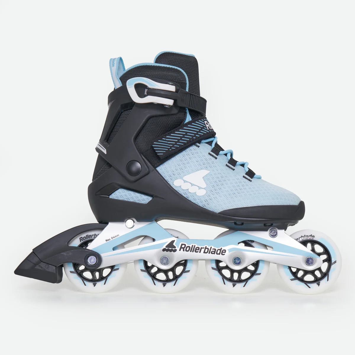 Rollerblade Macroblade 80 Women's Adult Inline Skates - Powder Blue / Black