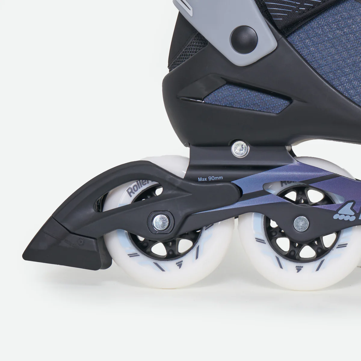 Rollerblade Macroblade 90 — Adult Inline Skates (Black / Steel Blue) - Image 3