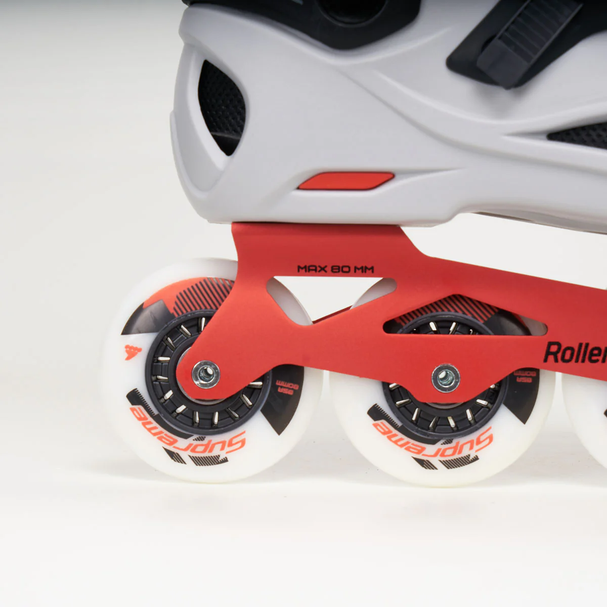 Rollerblade RB PRO X Inline Skates - Grey / Warm Red - Image 4