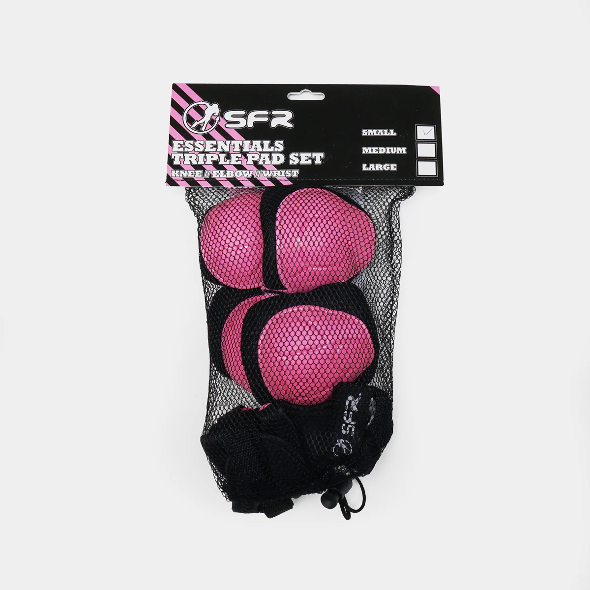 SFR 'Essentials' Youth Kids Triple Pad Set - Pink - Image 4