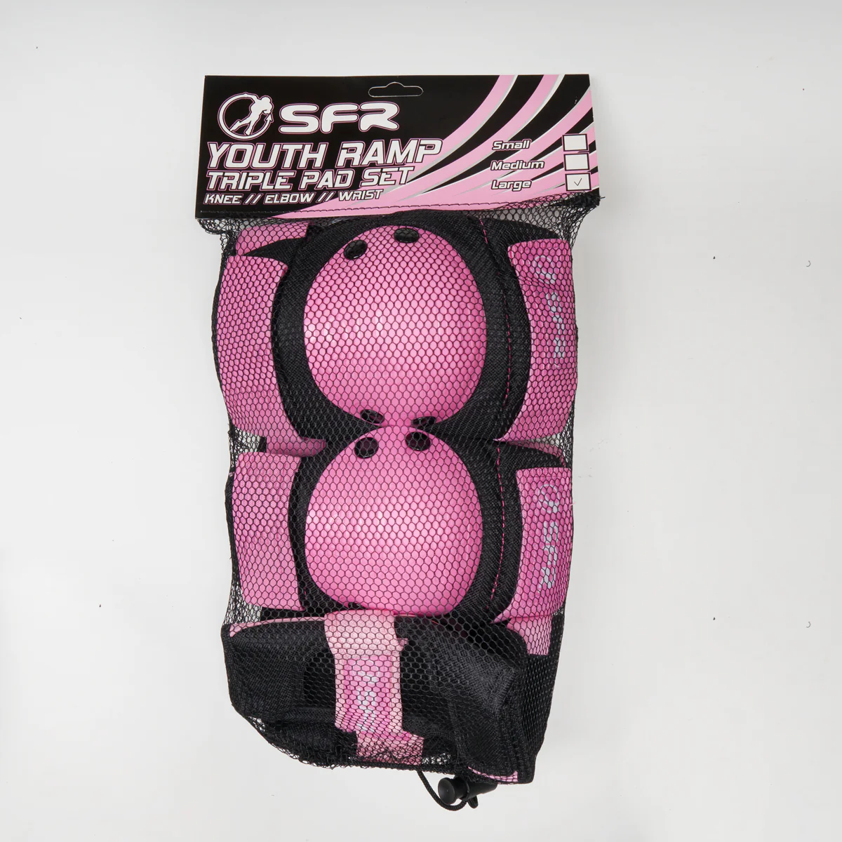 SFR 'Youth Ramp' Triple Kids Pad Set - Pink & Black - Image 4