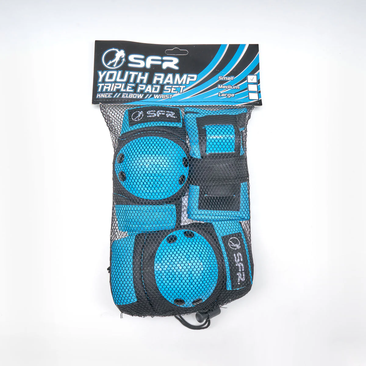 SFR 'Youth Ramp' Kids Triple Pad Set - Blue - Image 4