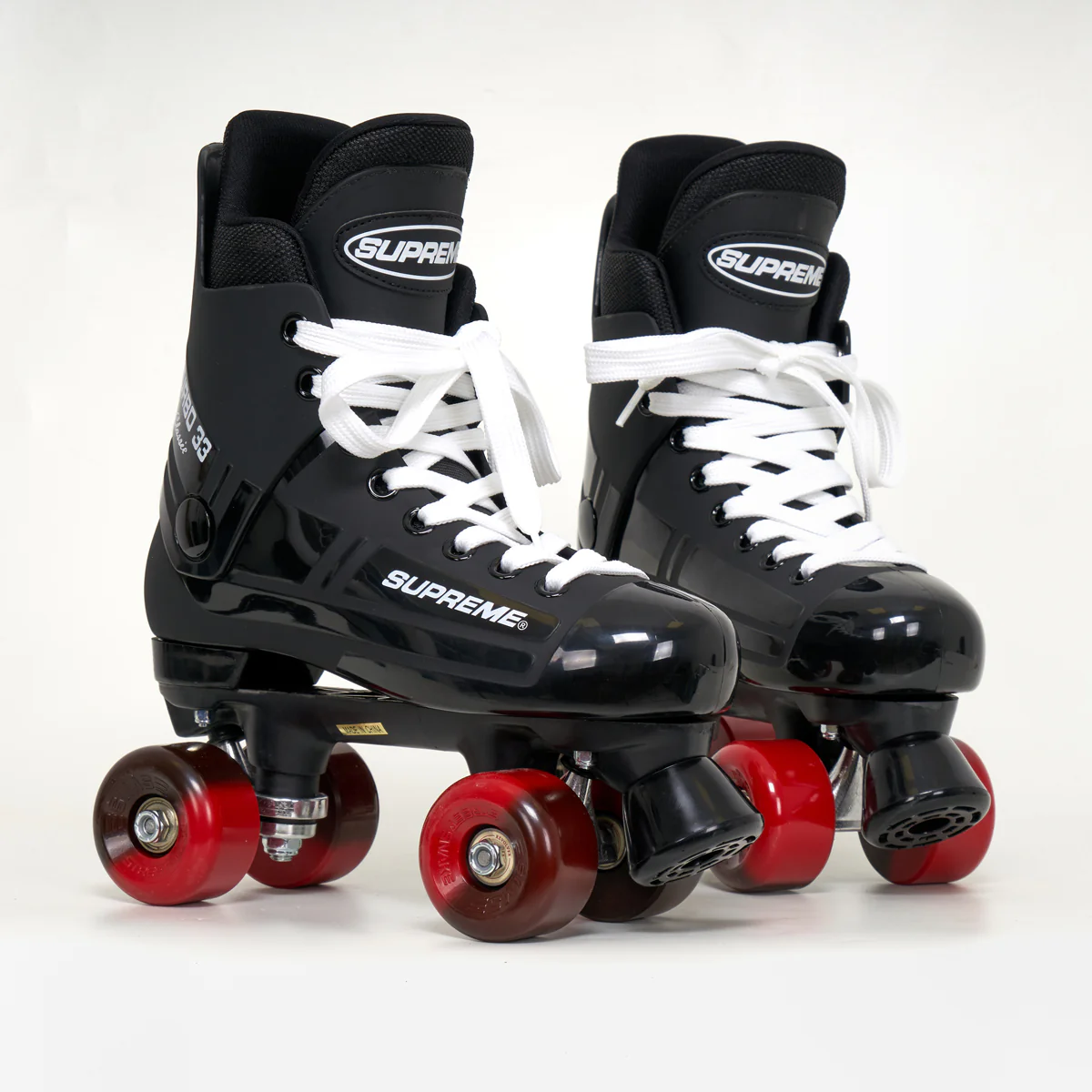 Supreme Turbo 33 Roller Skates + SIMS Wheels | BLACK - Image 2