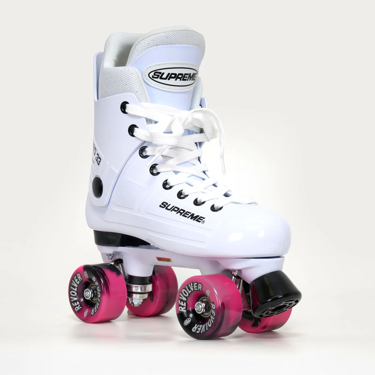 Supreme Turbo 33 Roller Skates + REVOLVER Wheels | WHITE - Image 3