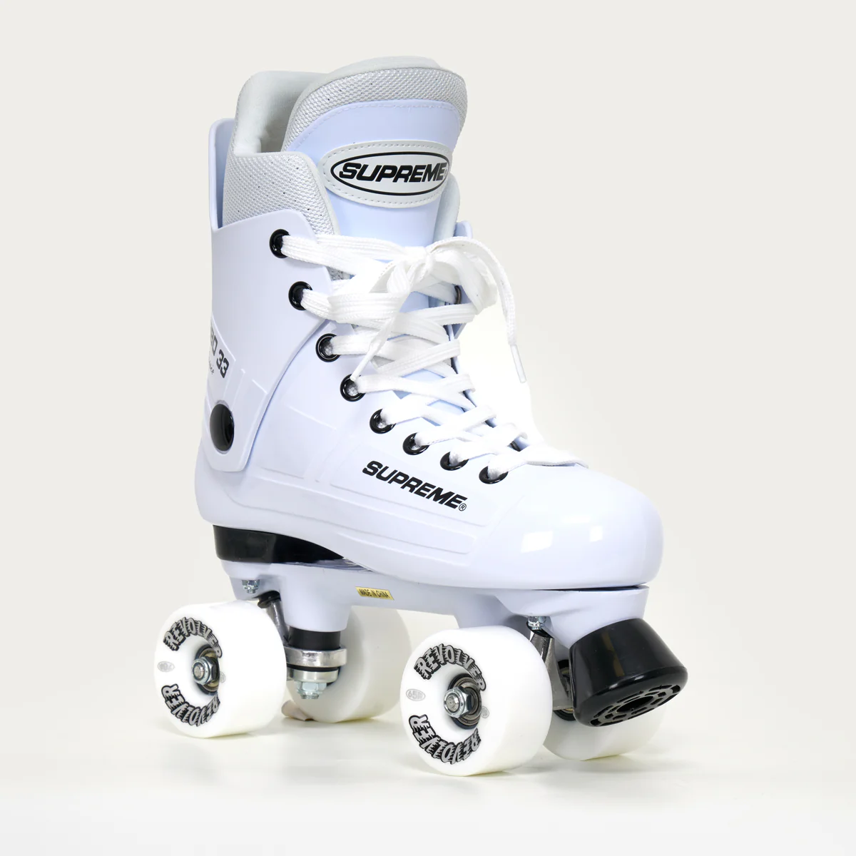 Supreme Turbo 33 Roller Skates + REVOLVER Wheels | WHITE - Image 4