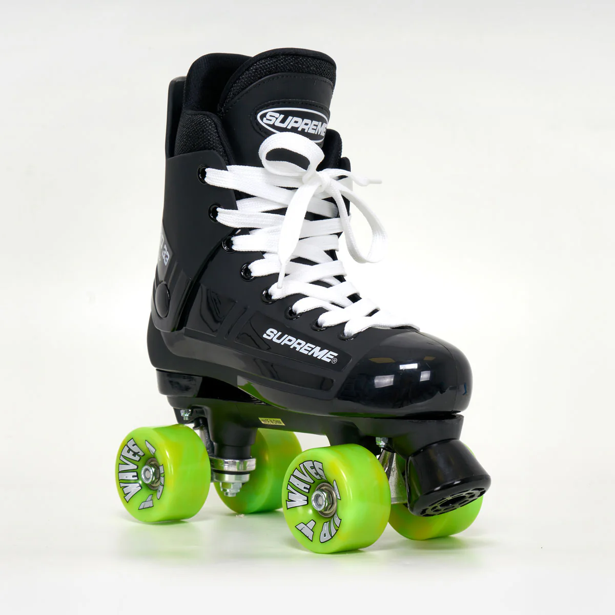 Supreme Turbo 33 Roller Skates + AIRWAVES Wheels | BLACK